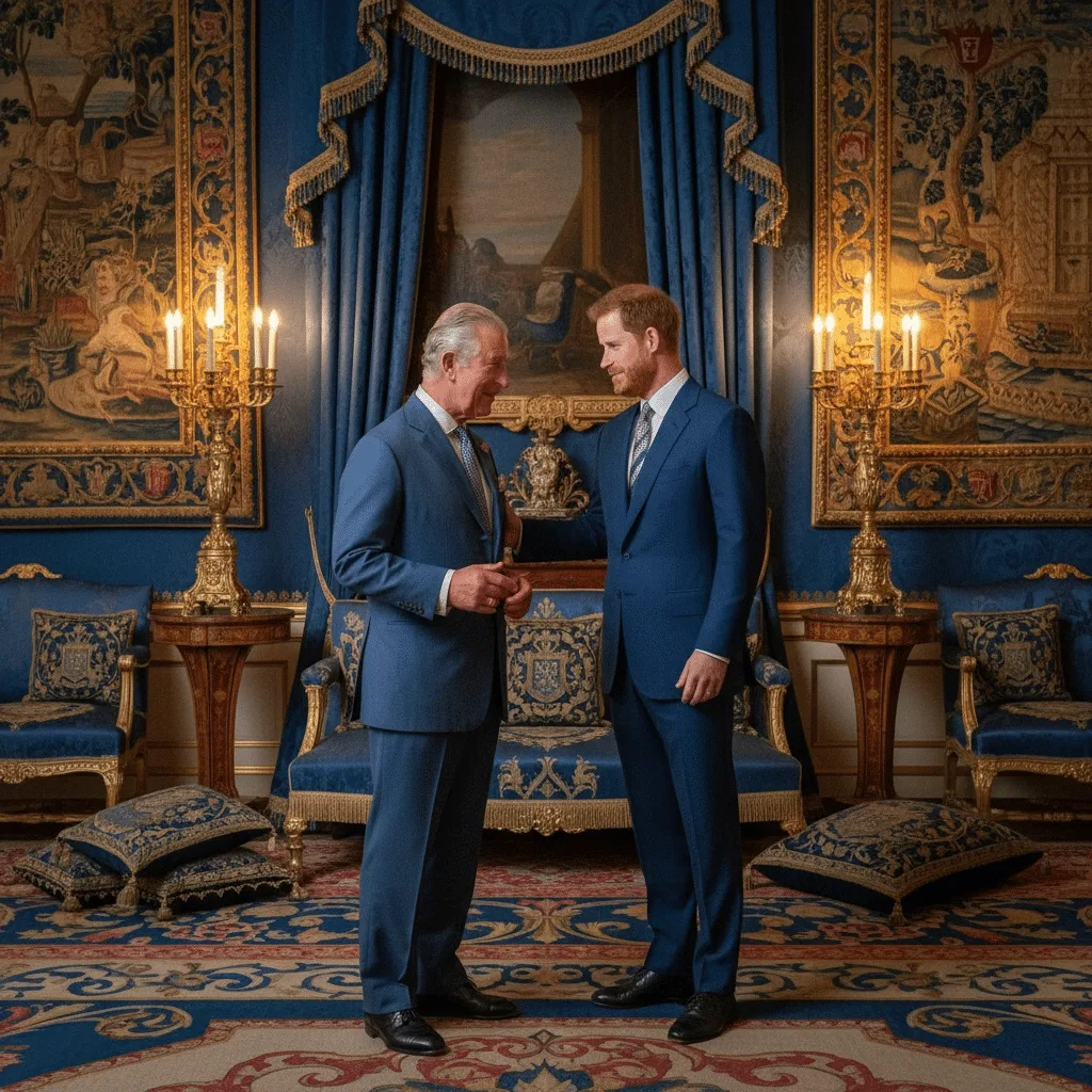 Regele Charles a avut o întâlnire cu Prințul Harry în capitala britanică, Londra.