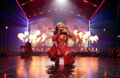 Cardi B, apariție spectaculoasă într-un costum cu decupaje Rey Ortiz