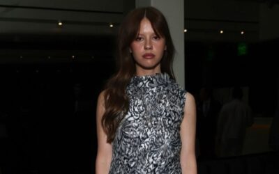 Mia Goth, apariție spectaculoasă într-o rochie transparentă