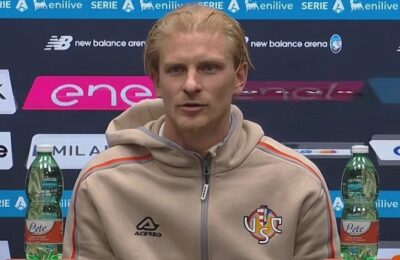 Mijlocașul lui Cremonese, Morten Thorsby, a plecat pe bicicletă de la stadion