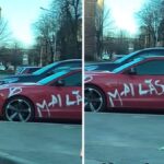 Hunedoara: Gravidă și-a anunțat sarcina scriind pe mașina iubitului