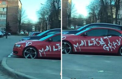 Hunedoara: Gravidă și-a anunțat sarcina scriind pe mașina iubitului