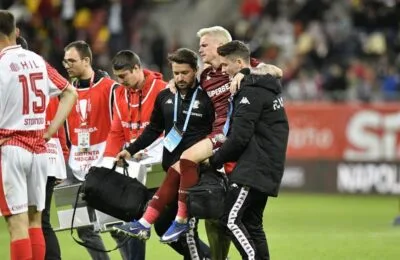 Rapid: Claudiu Petrila, out tot sezonul după accidentarea cu Dinamo