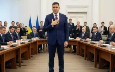 George Simion, apariție la hotelul unde PSD discută guvernarea