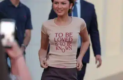 Zendaya, apariție surpriză cu un tricou cu mesaj la The Drama