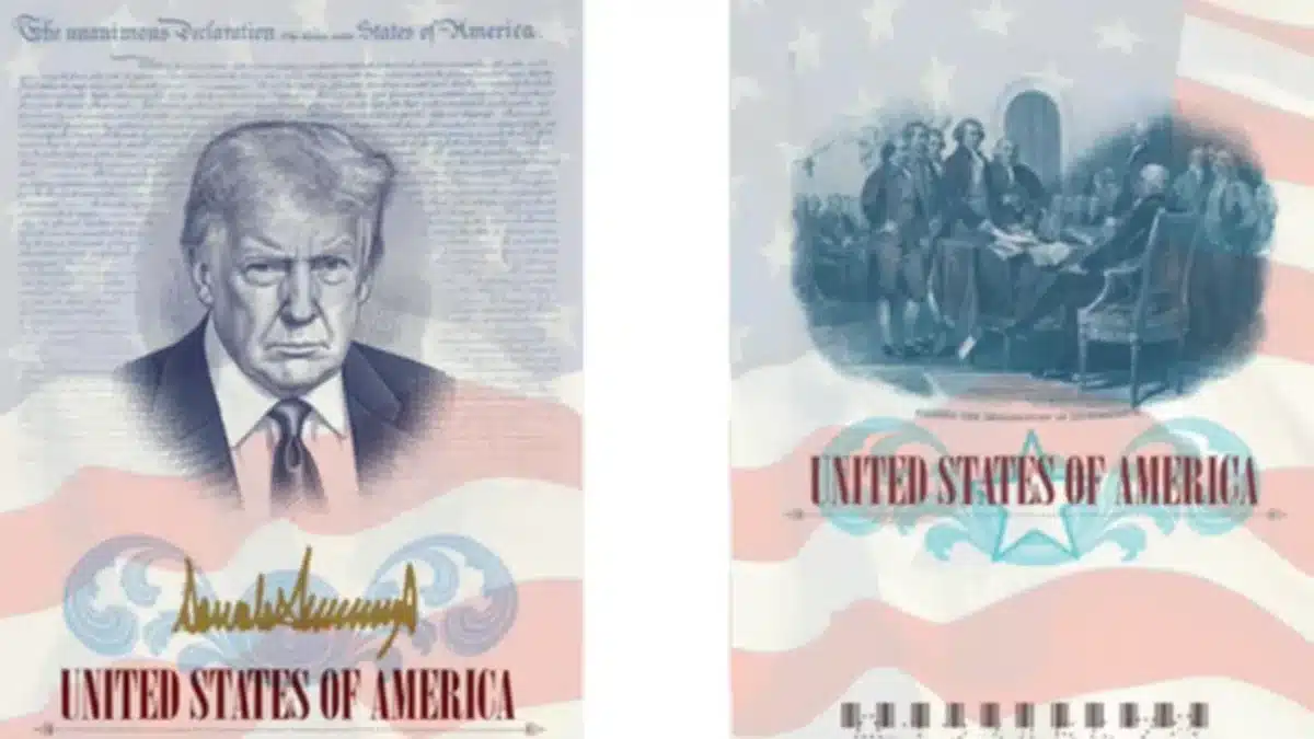 pasaport Donald Trump