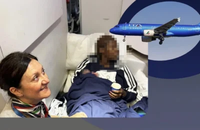 Nastere neasteptata in avionul spre Roma. Ce s-a intamplat la o ora de la decolare
