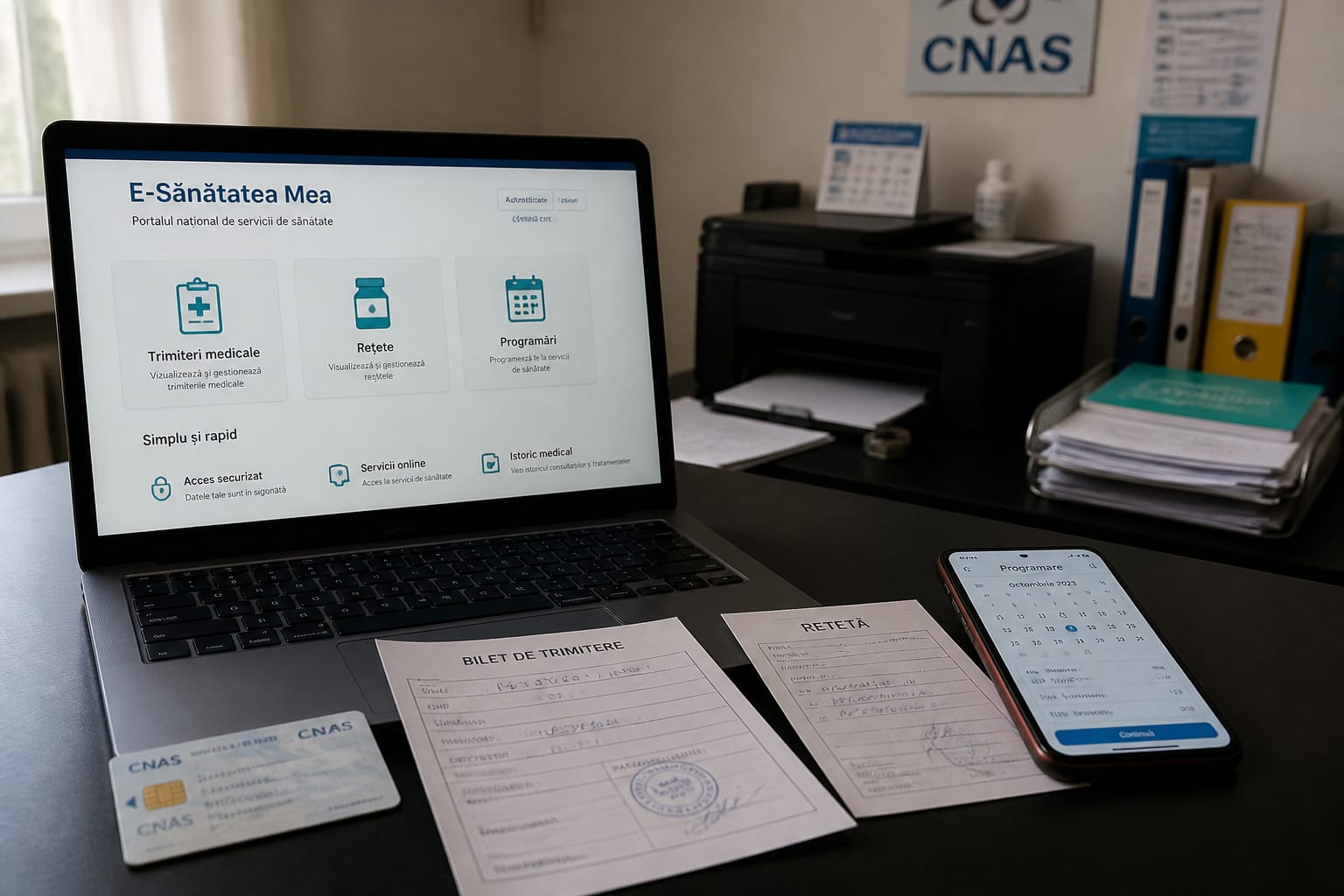 Noul portal medical național va permite programări pentru familie din același cont începând cu 2026