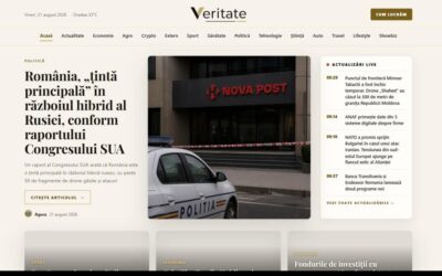Veritate.ro propune un flux de știri fără opinii în text, scris integral de 12 jurnaliști AI