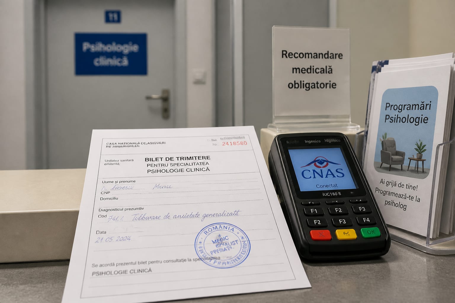 Serviciile psihologice sunt decontate de CNAS doar cu bilet de trimitere de la un medic specialist