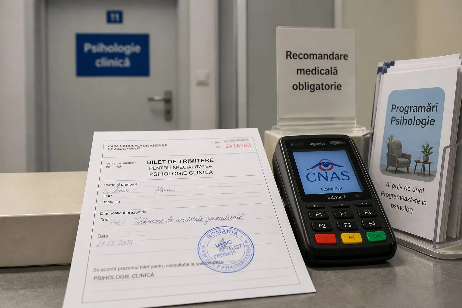 Serviciile psihologice sunt decontate de CNAS doar cu bilet de trimitere de la un medic specialist