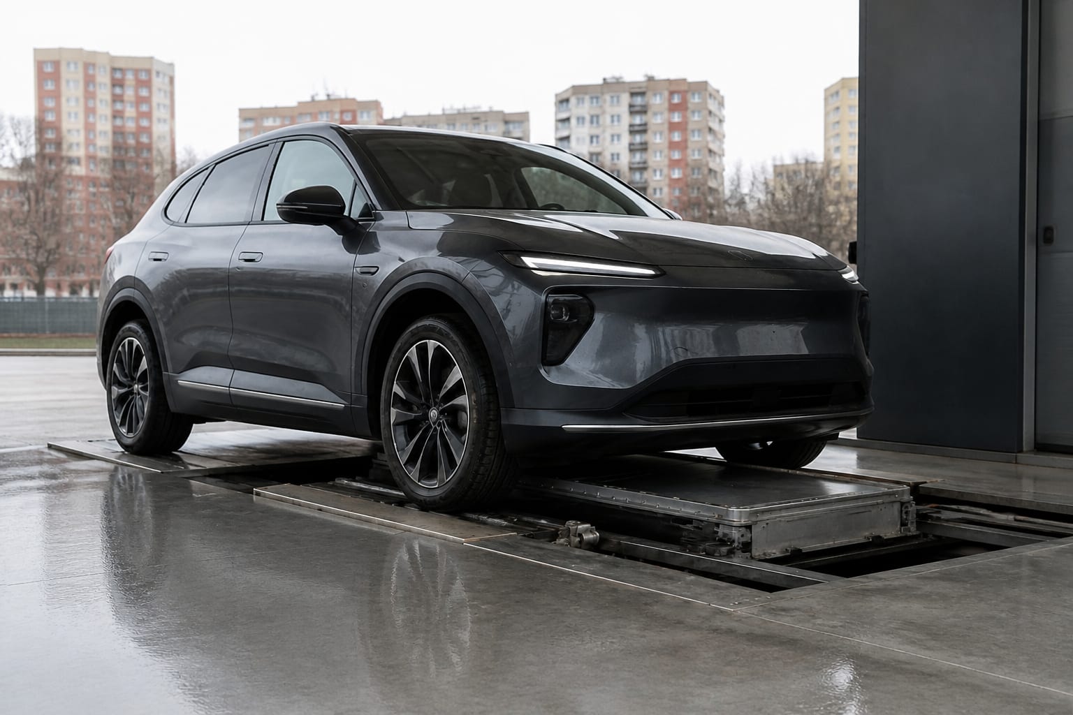 Schimb baterie pentru mașină electrică